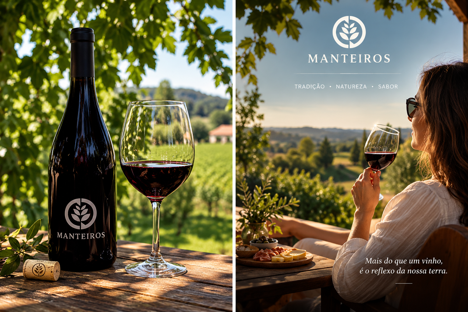 Saboreie o nosso vinho tinto Manteiros